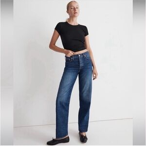 WORN ONCE Madewell Low-Strung Straight Jeans 28 x 30